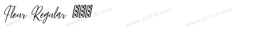 Fleur Regular字体转换